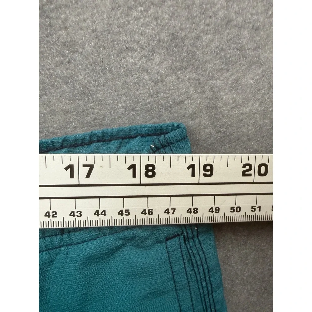 VTG Quiksilver Silver‎ Edition Board Shorts Mens L Teal Ripstop Swim Trunks 90s